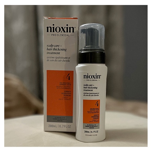 NIOXIN PRO CLINICAL 4 Leave In Treatment COLOR TREATED HAIR PROGRESSED THINNING - Picture 2 of 10